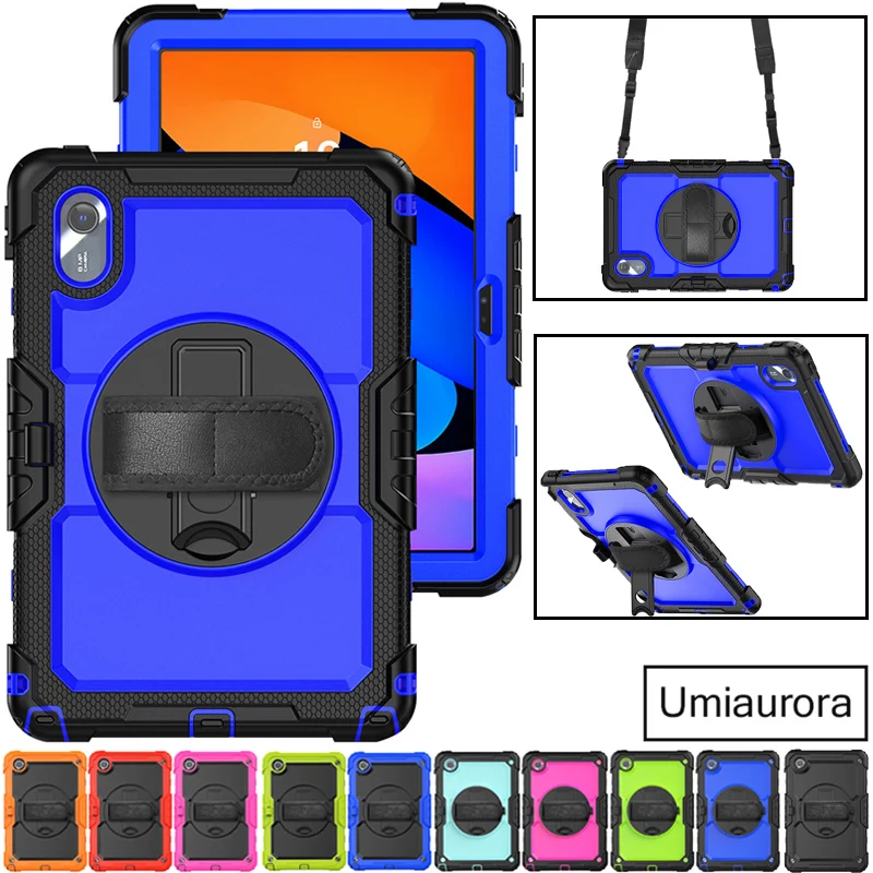 

For Lenovo Idea Tab 11" TB336FU M11 TB330FU/ZU Xiaoxin Pad 11 inch 2025 TB335FC Shockproof Stand Strap Tablet Case Rugged Funda