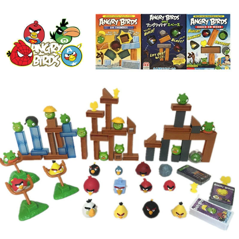 Mattel Angry Birds Doll Building Blocks Assemble Catapult Playset Educational Puzzle Toy Parent Interactive Birthday Gift