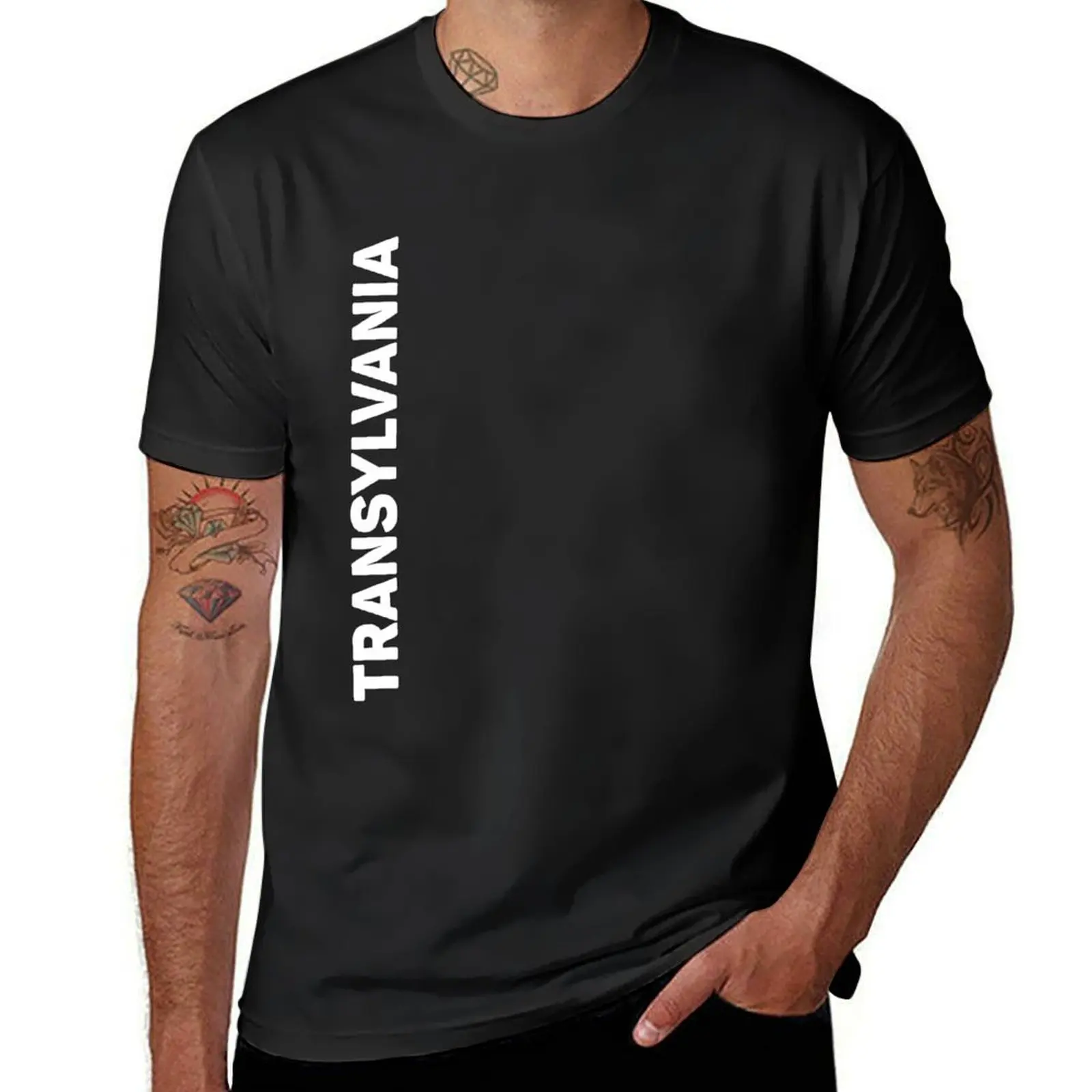 

Transylvania T-shirt oversizeds tees animal prinfor boys mens big and tall t shirts