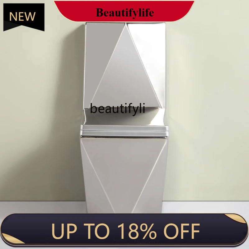 

Z189 Electroplated silver toilet, bathroom ceramic color toilet, B & B Nordic odor-proof and anti-blocking toilet