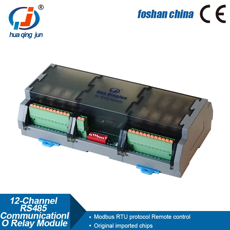

Chingjun 12-in 12-out RS485 Ethernet IO Relay Module Modbus RTU & TCP RJ45 1NO 1NC G2R-1 Relays for Automation