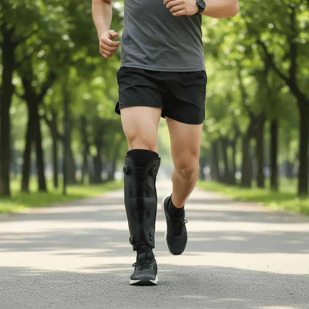 

Shin Splint Support Calf Support Sleeves Compression Wrap Adjustable Drawstring Anti-Slip Leg Protector Muscle Support Anti-Slip