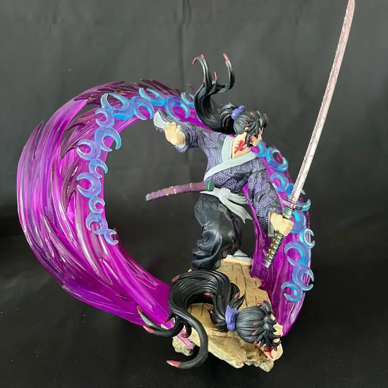 Ghost Annihilation Blade Gk Battle Black Death Mouth Battle Jiguo Yuan One Luminous Edition Model Decoration Statue Handmade