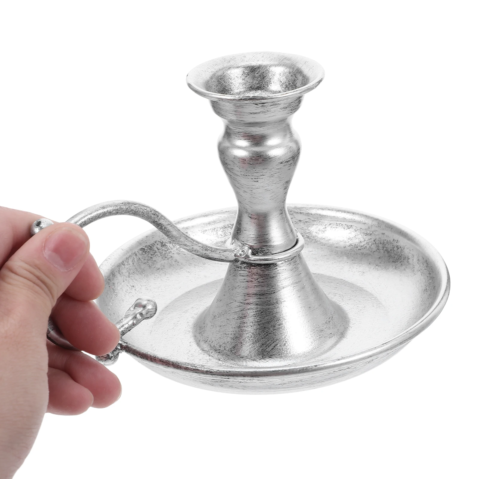 

Vintage Holder Creative Candleholder Base Desktop Candlestick Dinning Table Ornaments Iron