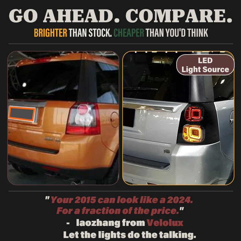 Rejuvenation Facelift Retrofit For Land Rover Freelander 2 / LR2 2007-2015 L359 Signature Style LED TailLights Assembly
