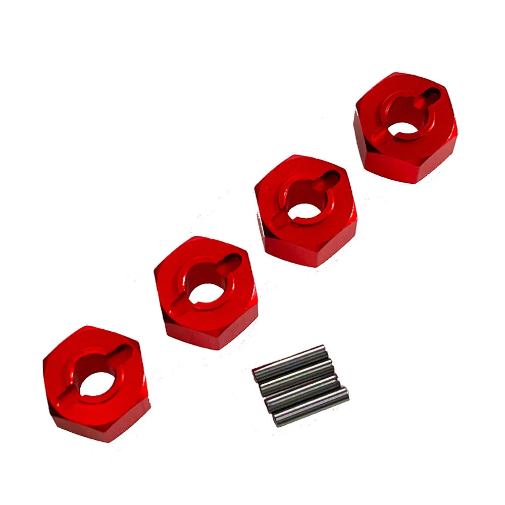 For MJX Hyper Go 1/14 1/16 14210 14303 16207 16208 Metal 12mm Adapter Hexagonal Connector RC Car Wheel Hex Pins