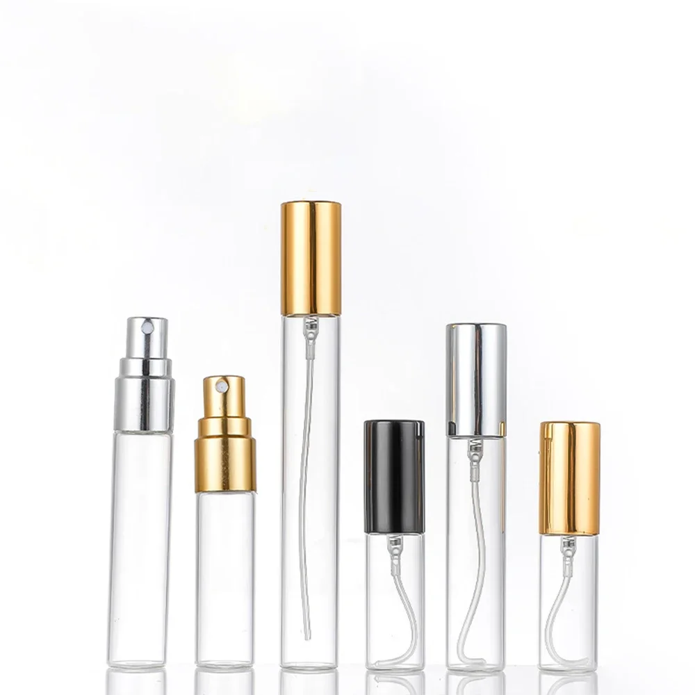 50pcs 100pcs 5ml 10ml 15ml Portable Empty Cosmetic Case Travel Perfume Spray Bottle Perfume For Gift Sample Bottle Parfum Makeup