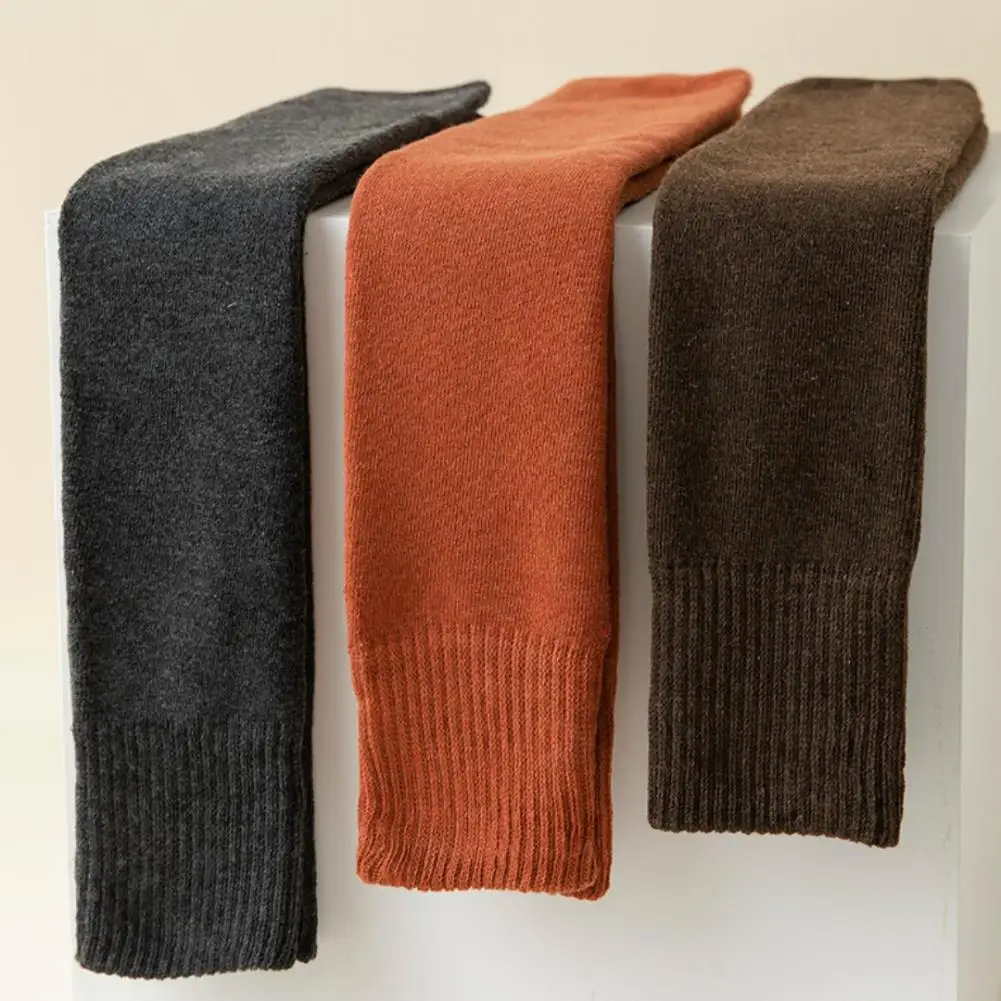 

Толстые чулки, женские носки, теплые зимние гетры выше колена для девочек, 7 цветов, 1 пара, горячая распродажа