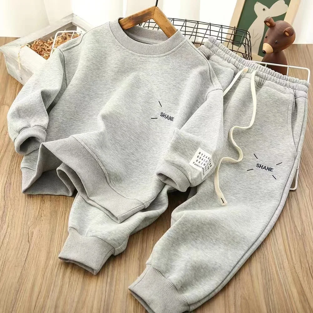 Spring Autumn Boy Tracksuit Sweatshirt+Sweatpant Set School Kids Child Work Outfit Student Suit 5-16Yrs 2024 New Kids Clothing