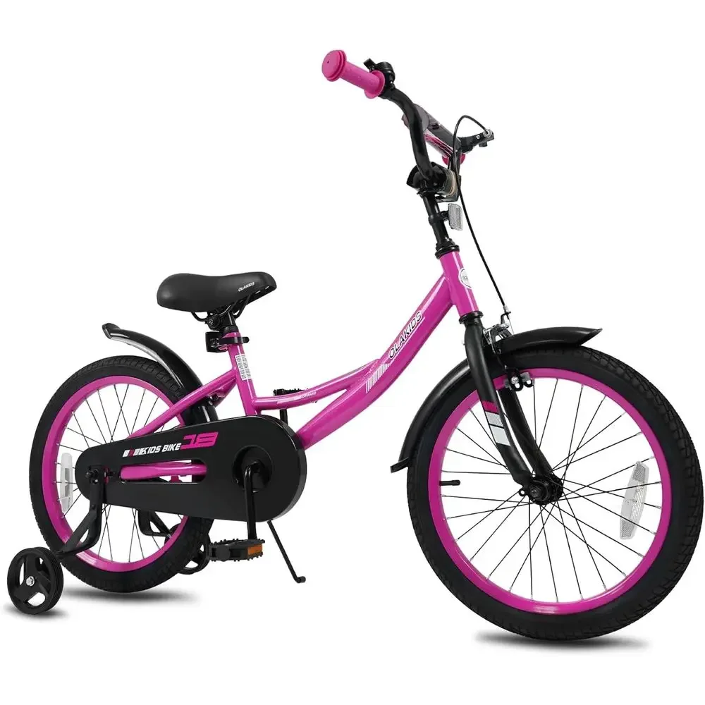 

Children's BMX-Style Bikes with Training Wheels, Adjustable Seat & Handlebar, Suitable for Ages 12-18