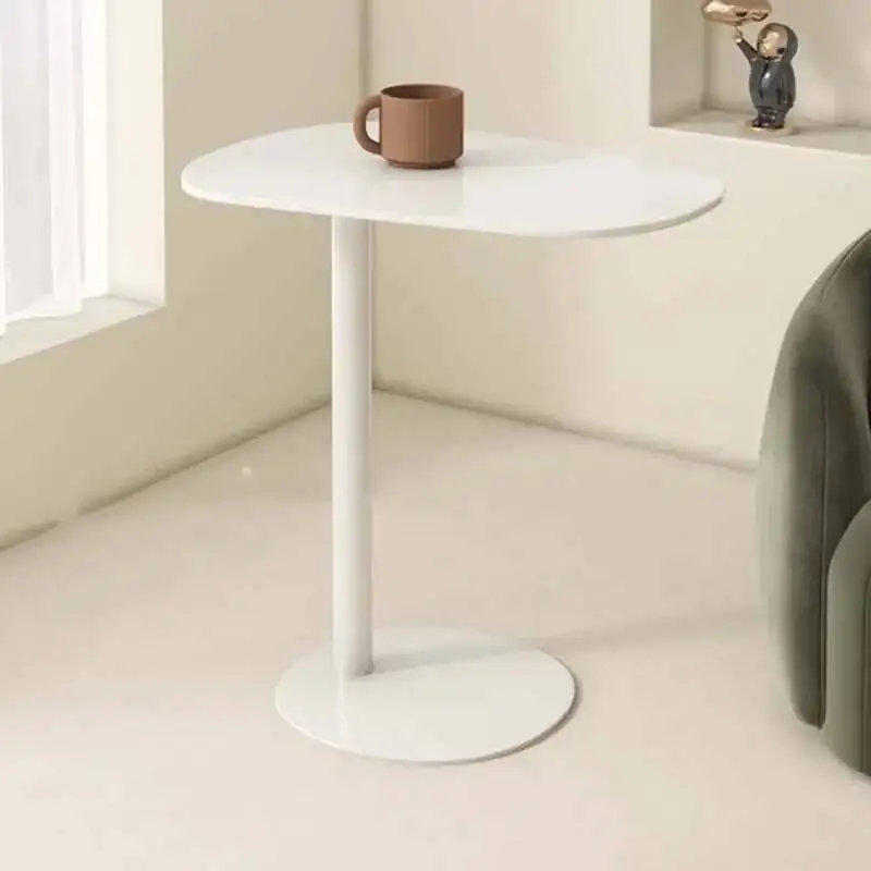 

Tables Iron Coffee Design Aesthetic Balcony Minimalist White Side Table Small Modern Italian Mesa Centro Salon Bedroom Furniture