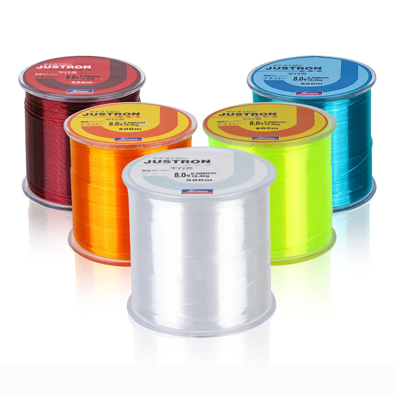 500M Nylon Fishing Line Japan Material for Bass Carp Fishing Monofilament 6.7LB-38.6LB Main Line Sea Fish Fishing Accessories