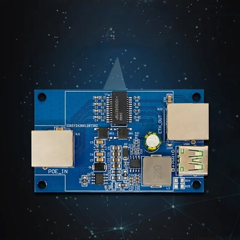 POEs To Gigabit Ethernet And USB 5V Splitter Module For Diy Maker With Efficient Data Transmission And Convenient USB Power