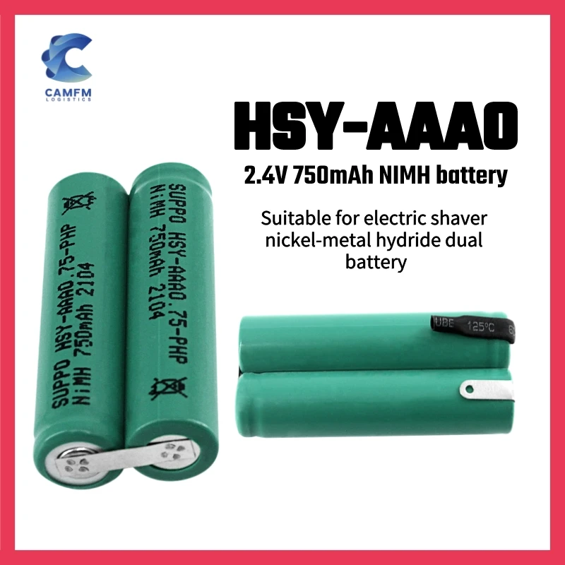 

Original HSY-AAA0.75-PHP for PHILIPS Electric shaver batteries S560 S5000 S1050 FT618 YS526 SUPPO 2.4V 750mAh Ni-MH Battery