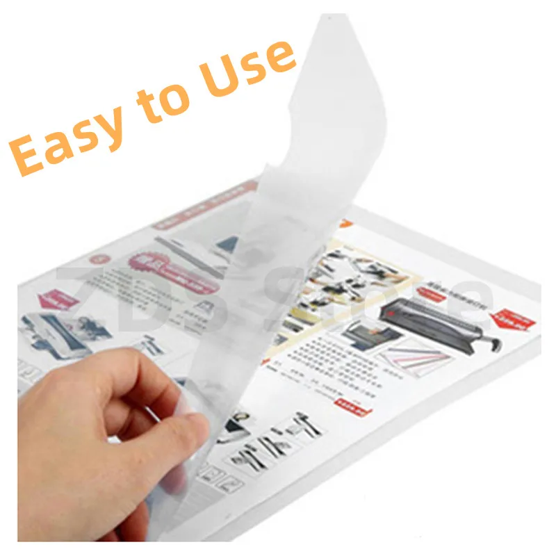 A4 Specification 10PCS L-Shaped Office Data Transparent Folder 2-Page