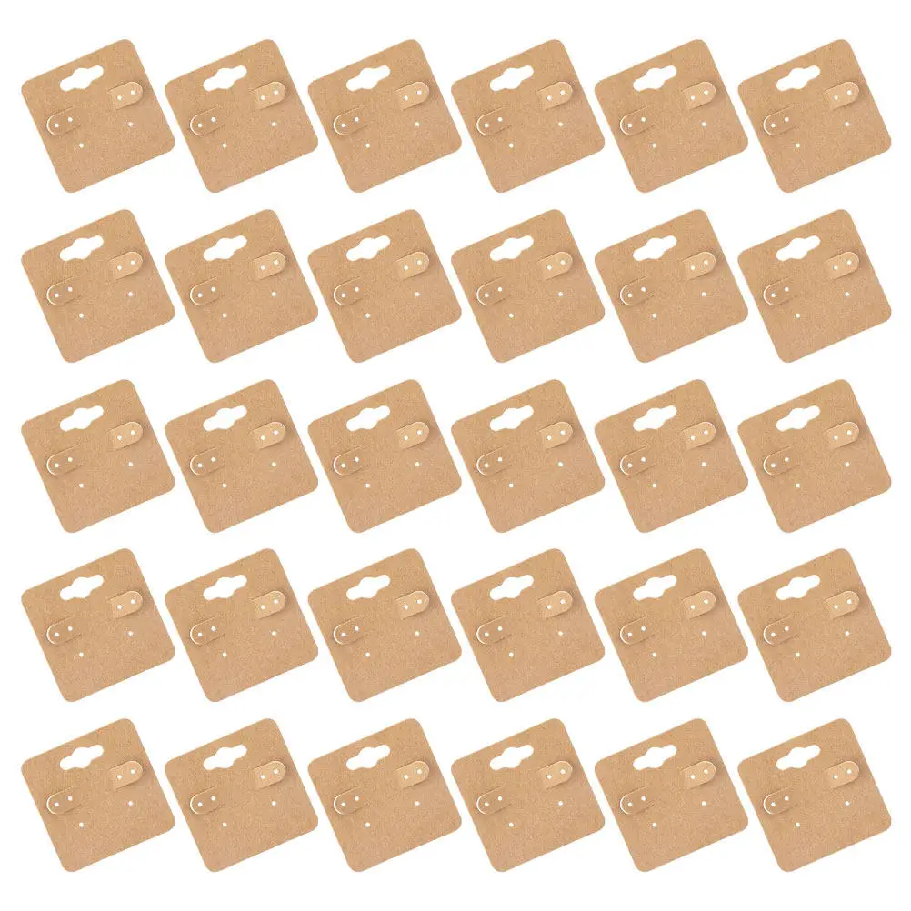100 Pcs Earring Cards for Selling Craft Jewelry Cardboard Holder Display Earing Earrings