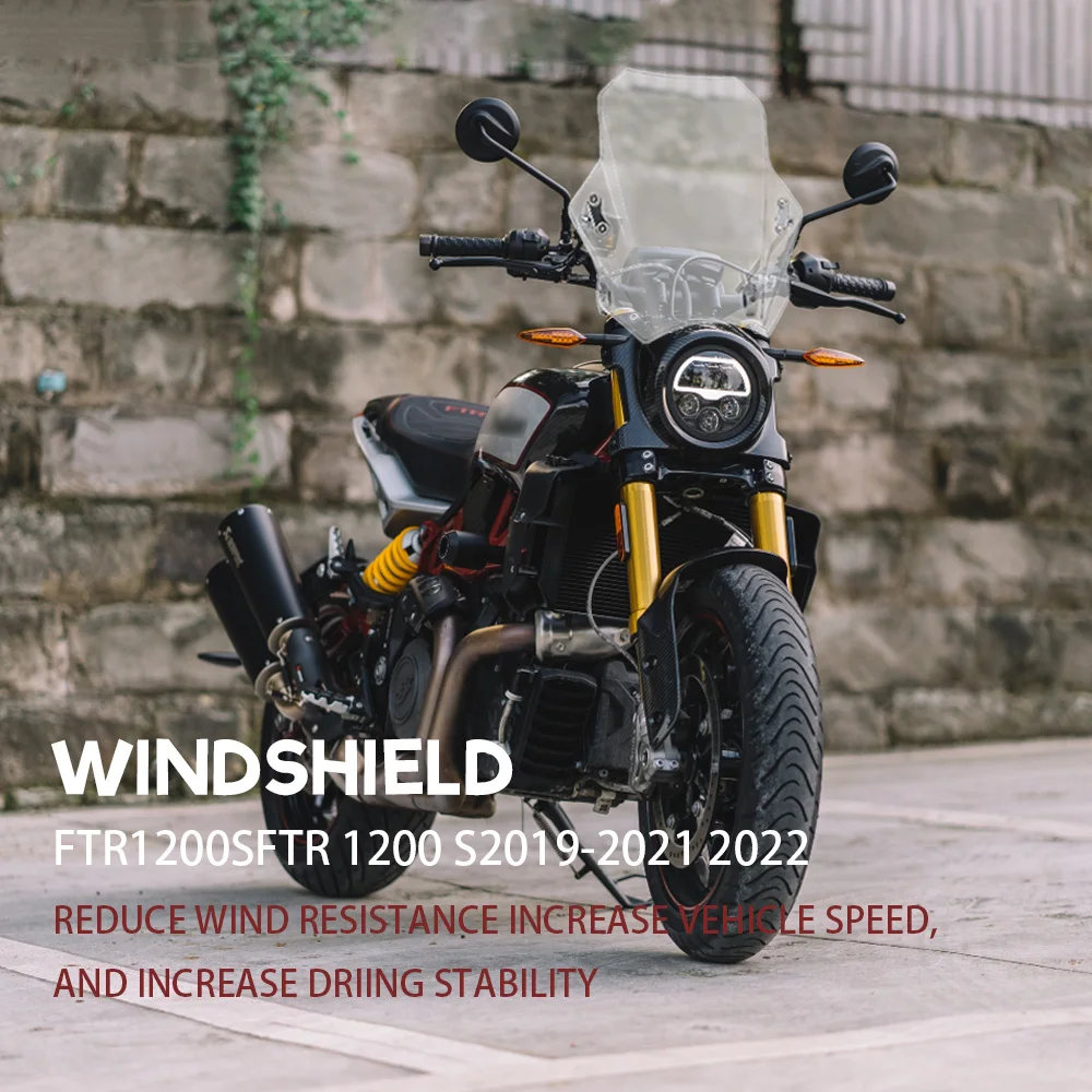 

For Indian FTR1200 S 2019 - 2022 motorcycle modification universal windshield adjustable metal bracket tube diameter 22.25.28MM