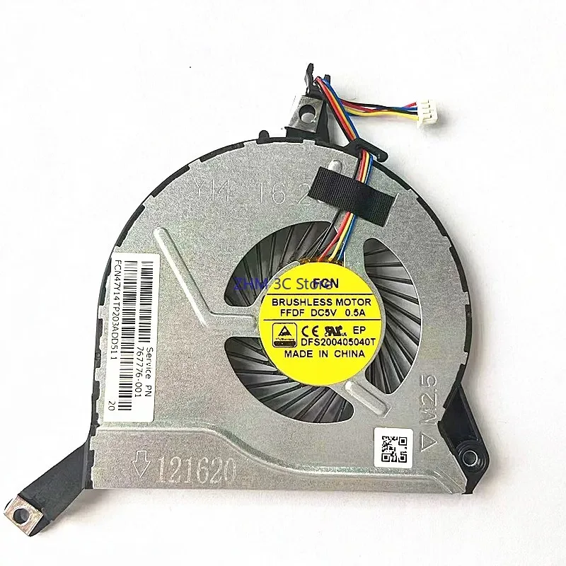 CPU Cooling Fan 763700-001 762505-001 Replacement for HP 15-P 15-F 15-K 14-V 14-P 17-F 17-K 14-U M7-K 13-A M6-N 14-X