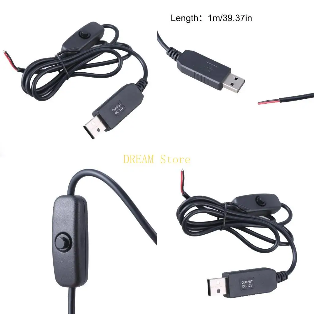 

USB2.0 штекер 2-контактный провод косичка кабель с переключателями 12 В 0,5 А USB-кабель лучшая распродажа