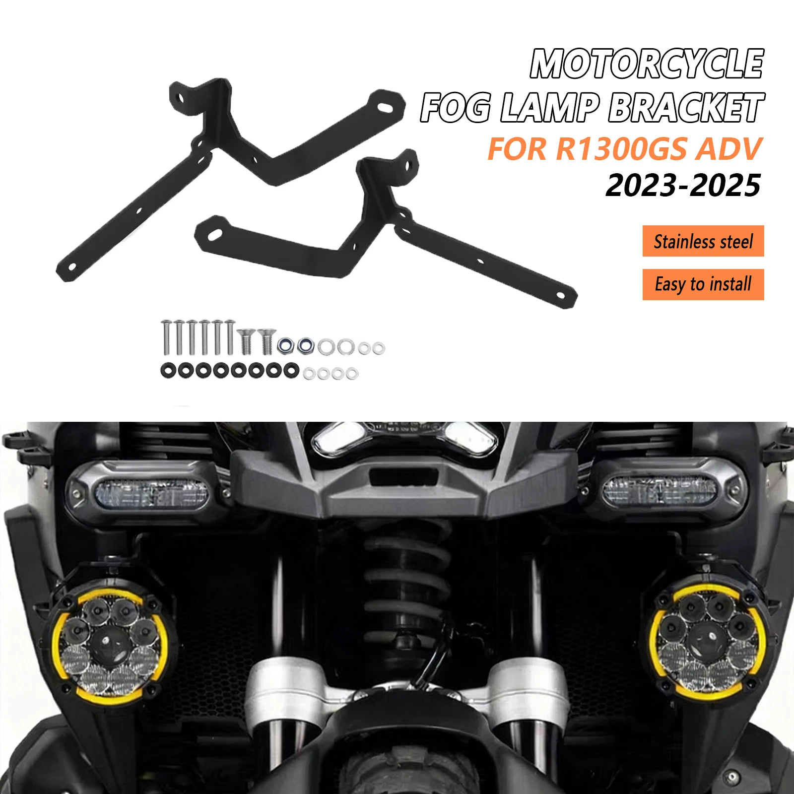 

R1300GS ADVENTURE Motorcycle Fog Lights Auxiliary Brackets Driving Lamp Spotlight Bracket For BMW R 1300 GS ADV 2023 2024 2025