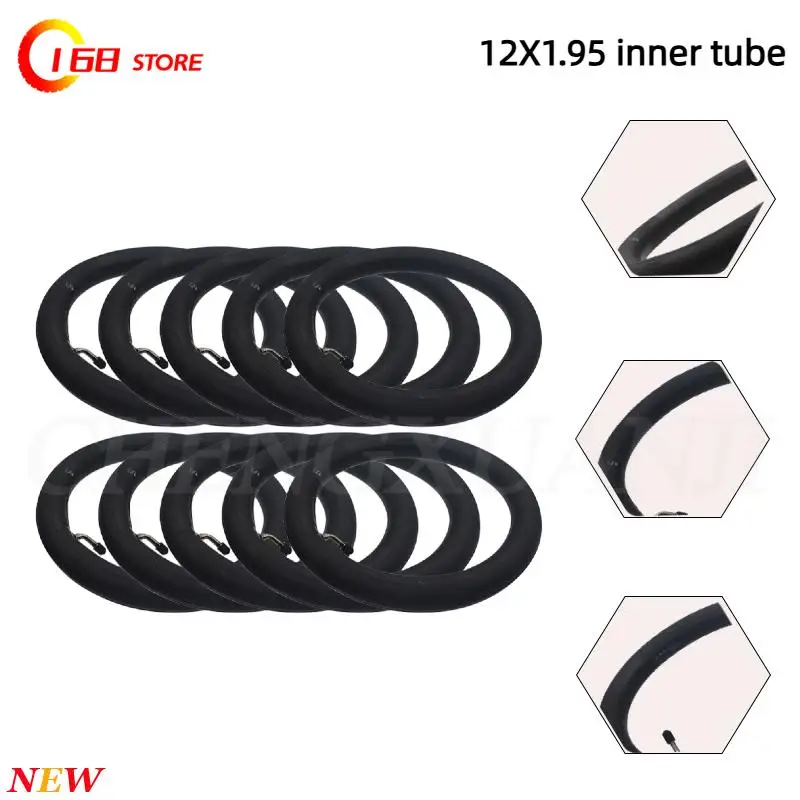 

12-дюймовые запасные части для шин электромобиля мотоцикла 12x1,95 утолщенная внутренняя трубка из бутилкаучука