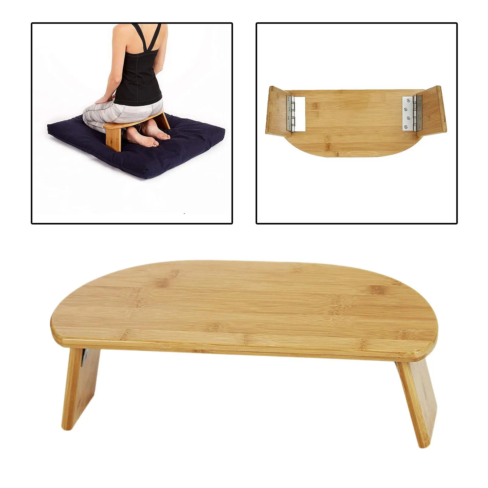 Meditation Bench Foldable for Extended Practice Meditation Stool for Buddhist Teahouse Deeper & Longer Meditation Low Seat Women