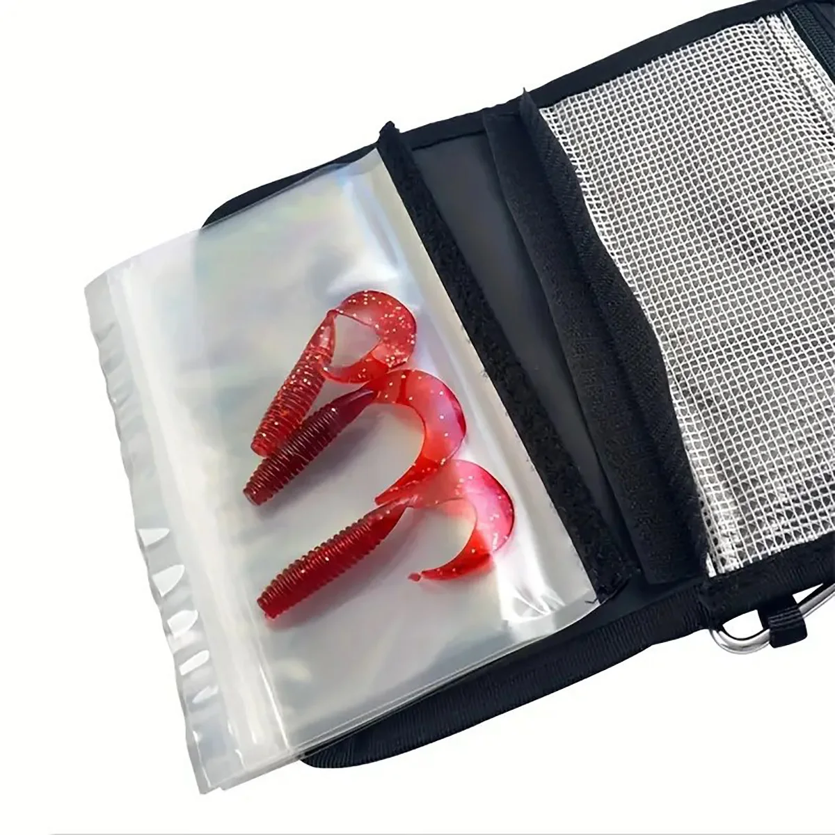 Angelzubehör-Organizer-Tasche | Weichköder-Bindemittel | Weiche Plastikköder und Angelzubehör ordentlich verstauen | Abnehmbare Aufbewahrungstaschen – Detail 5