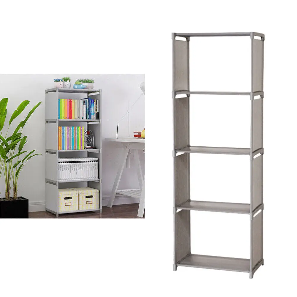 Oxford 4 Cube Bookcase 5 Tier Shelf Display Furniture Storage Unit BooK