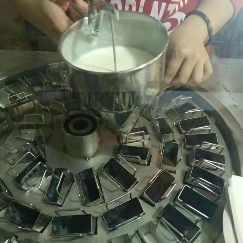 Mini Ice Cream Machine Automatic Rotating Popsicle Chocolate Coating Sticks Popsicle Making Machine
