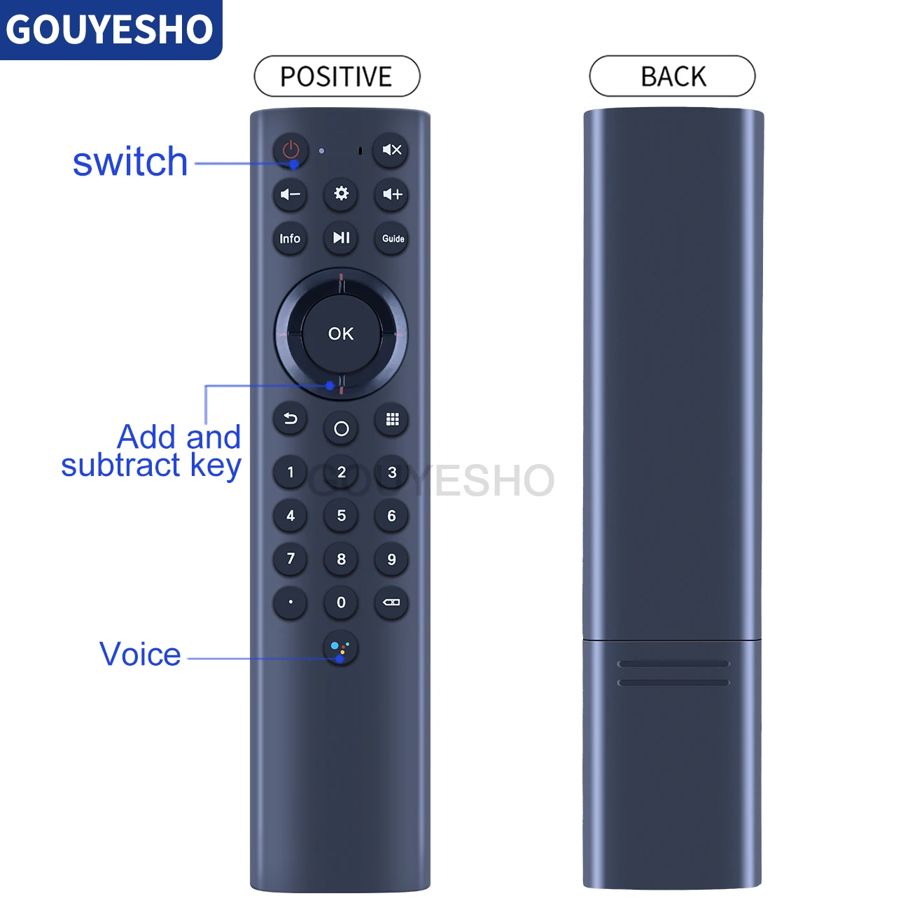 New Voice Bluetooth Remote Control For ZTE ZXV10 B8666 B866 RC-306C-02 & MTC ZXV10 B8666 B866 RC-306C-02 TV Set-top Box