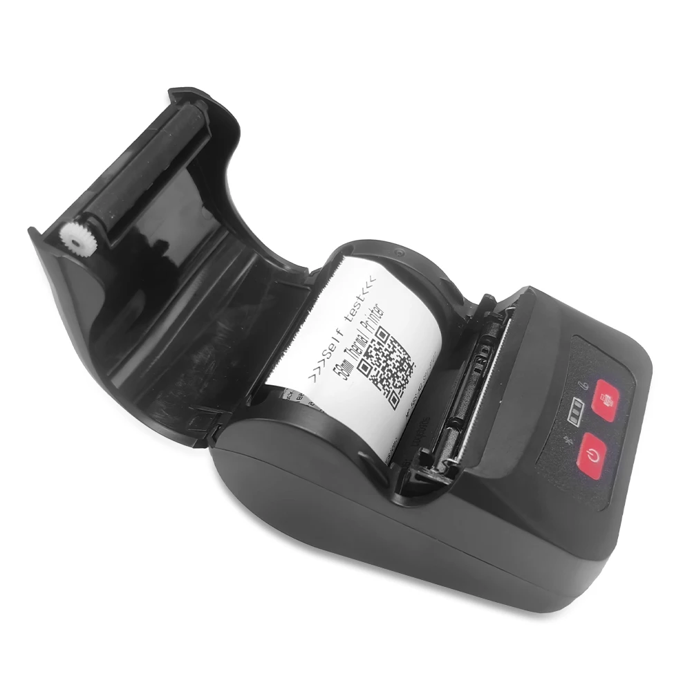 58mm Mini Portable Bluetooth Bt Wireless Thermal Printer 2 Inch Barcode Mini Printer Thermal Printer