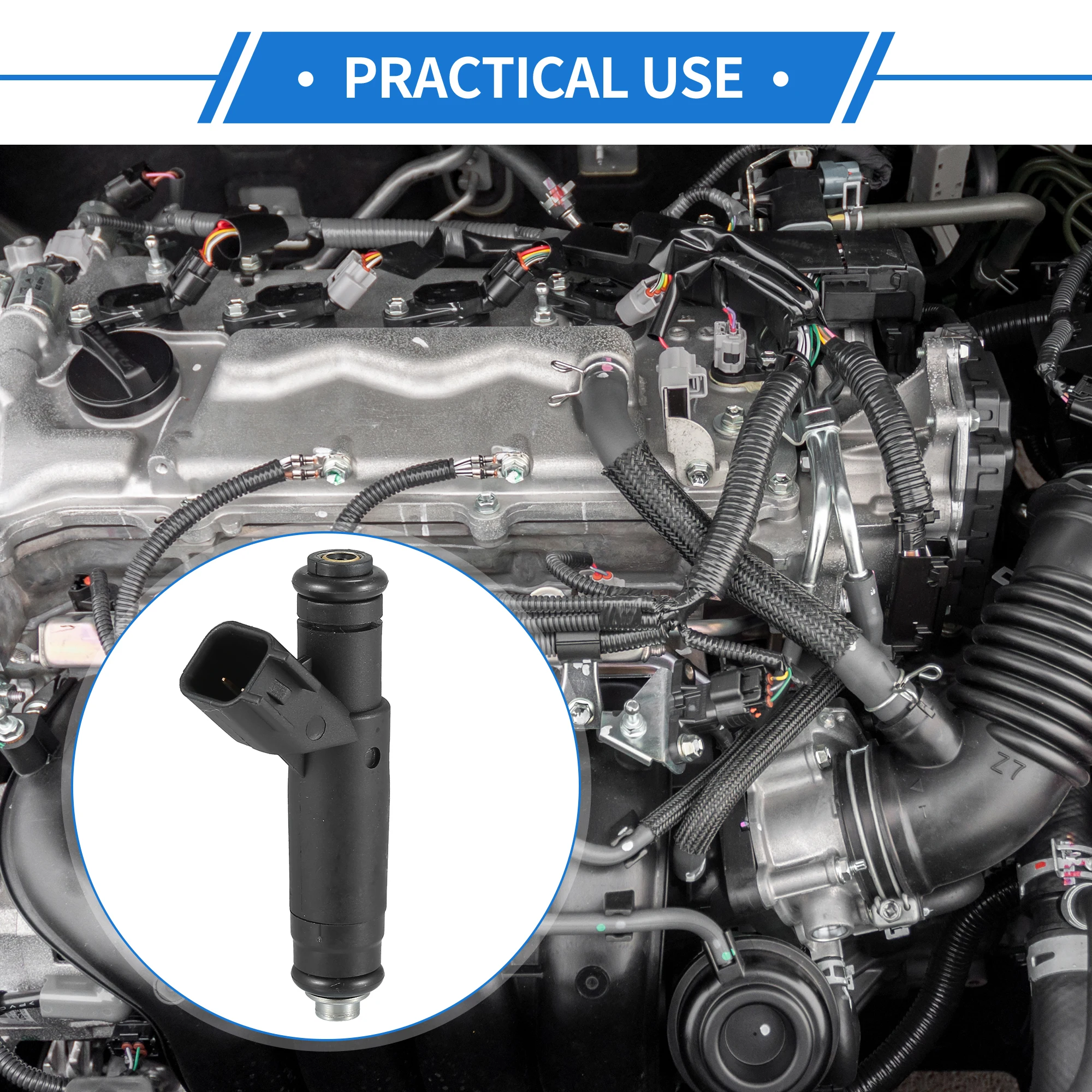 

UXCELL Fuel Injector No.YF1Z9F593AD for Ford for Ranger 2001-2003 3.0L Black 6 Pcs