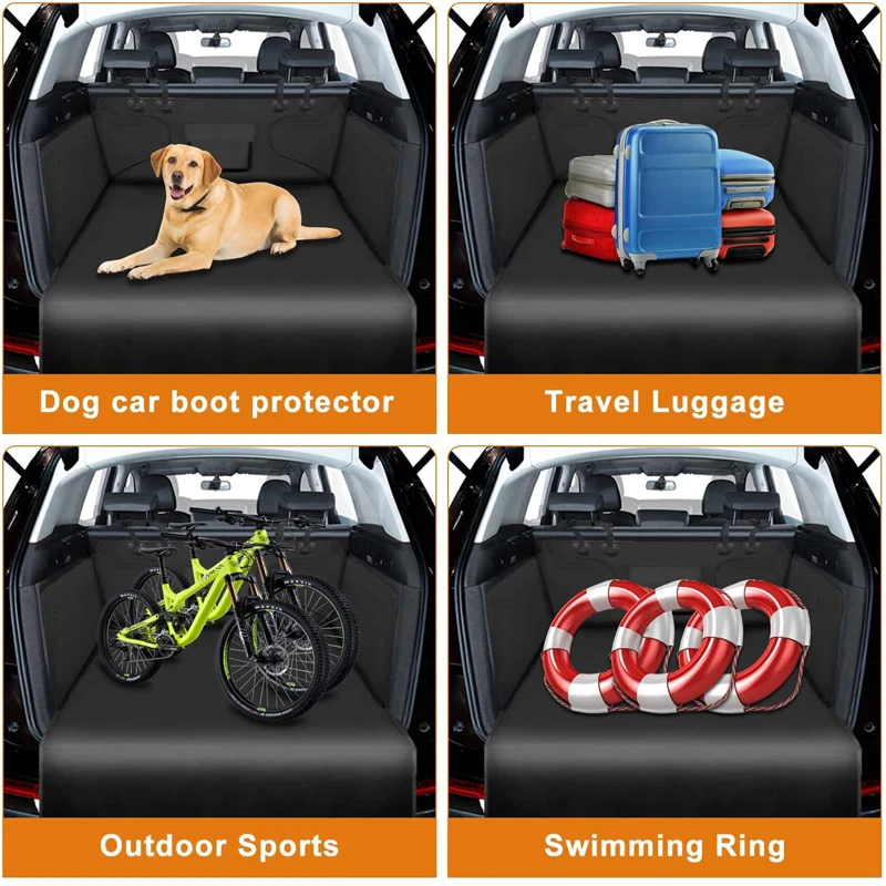 

Tear-Resistant Dog Trunk Cover Mat Anti-Scratch Nonslip Pet Travel Cargo Liner Waterproof For Medium Car Truck SUV