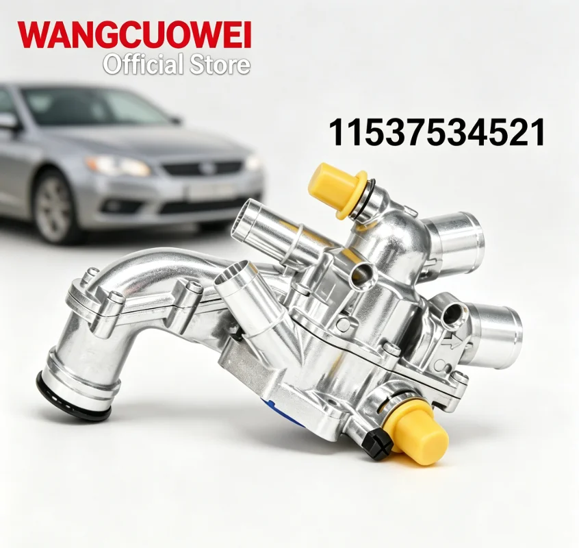 Upgrade Aluminum Thermostat Housing Water Outlet 11537534521 For Mini Cooper Citroen C4 Picasso DS3 Peugeot R56 R55