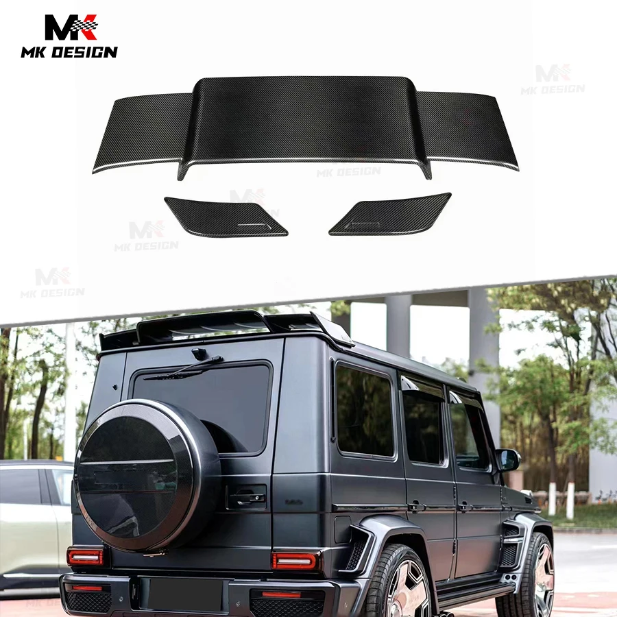 Carbon Fiber Rear Roof Spoiler for Mercedes-Benz G-Class W463 G500 G63 AMG 2008-2016 Rear Roof Wing Top Lip Spoiler Car Styling
