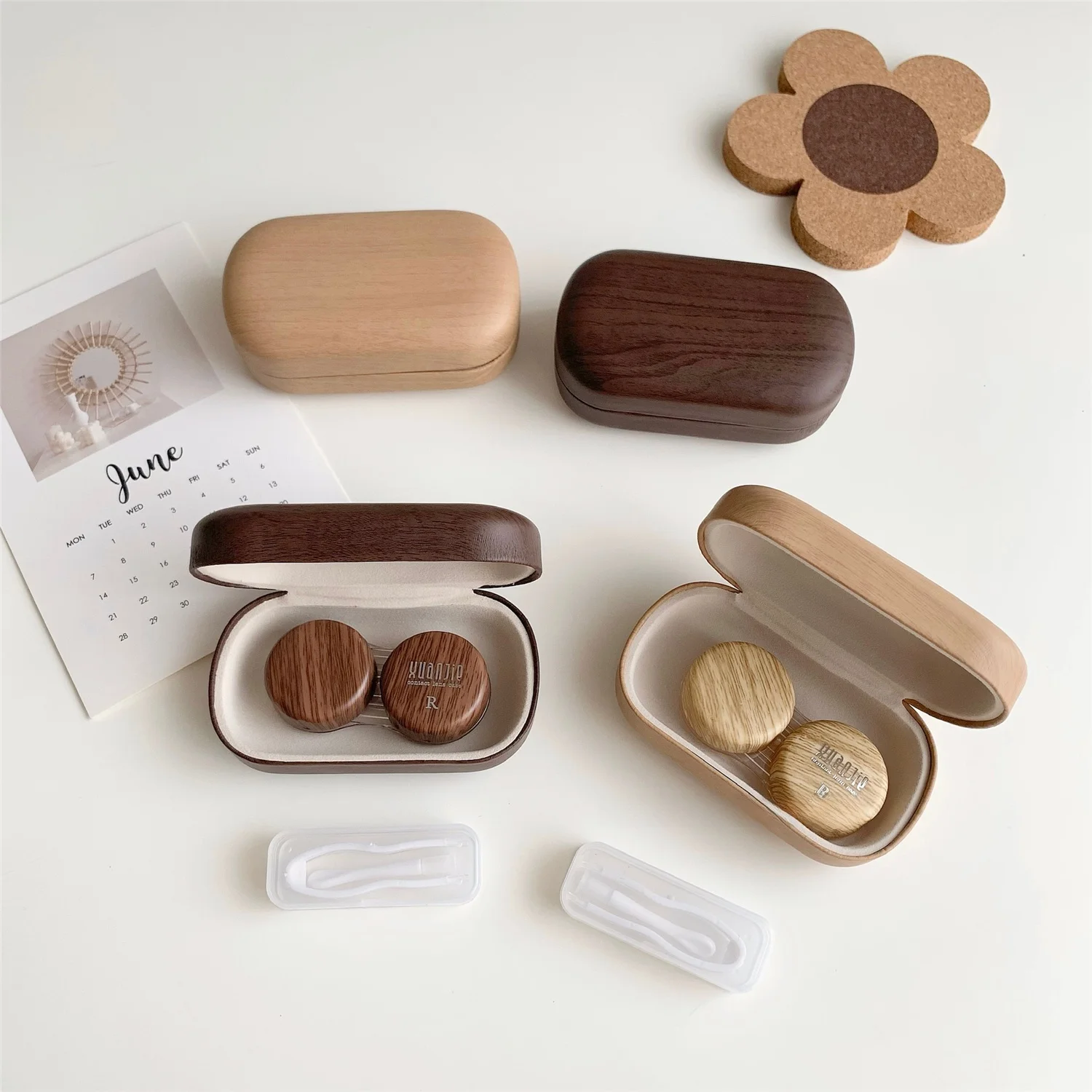 Retro Leather Wood …