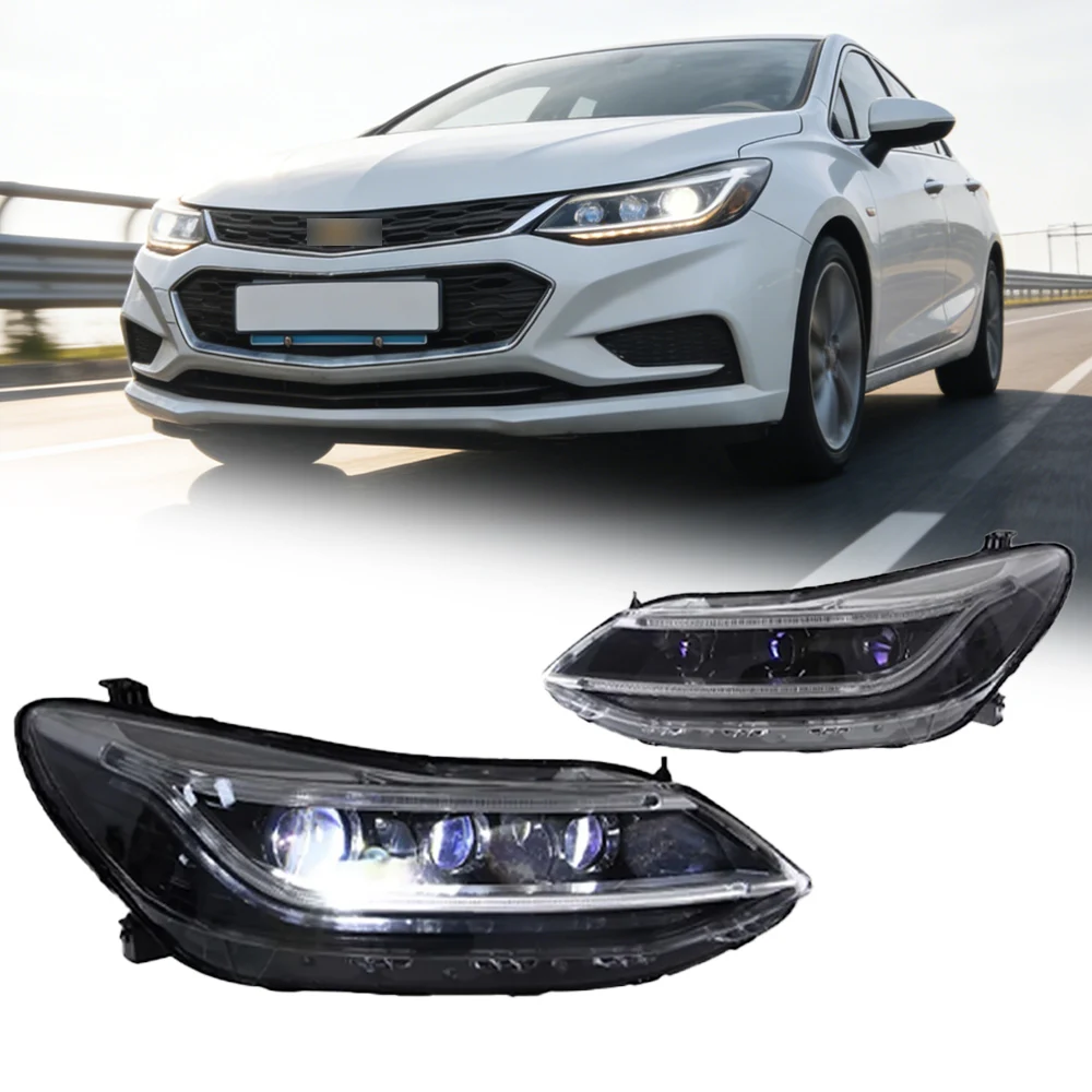 

TYPY Car Lights For Chevrolet Cruz 2017-2020 Headlight LED Projetor head Lamp Daytime Running Light Automotive Accessories