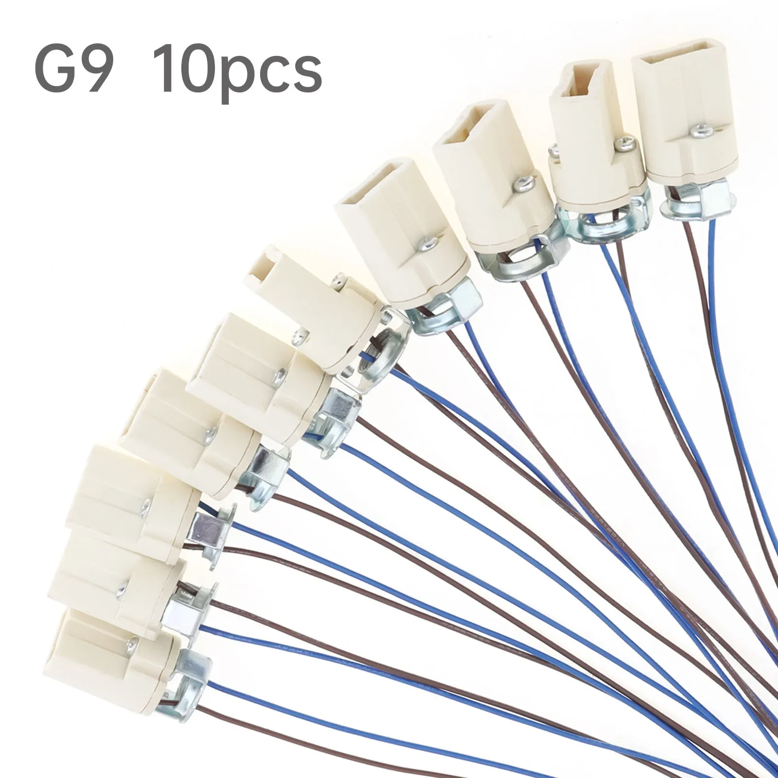 10 قطعة G9 ضوء لمبة المقبس السيراميك قاعدة مصابيح حامل موصل Led الهالوجين ضوء المصباح الكهربي حامل قاعدة