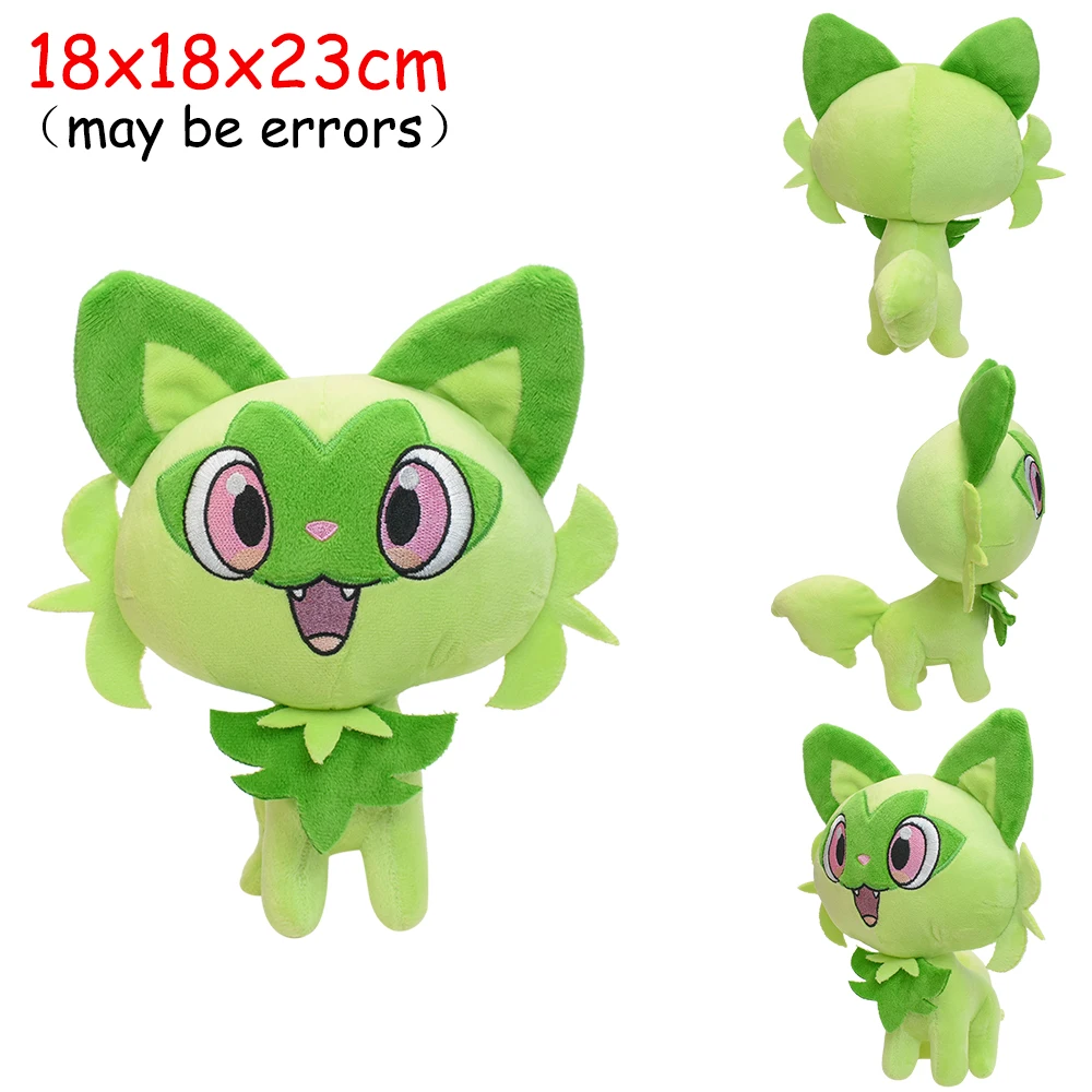 Scorbunny Grookey Sobble Pokemon Plüschpuppe Sprigatito Quaxly Fuecoco Floragato Meowscarada Anime Gefülltes Peluche Spielzeug Geschenke