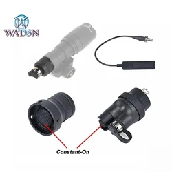 WADSN Tactical Metal Flashlight Tail Cap Dual Function Remote Pressure Switch Cover For M300 M600 Airsoft Hunting outdoor Light
