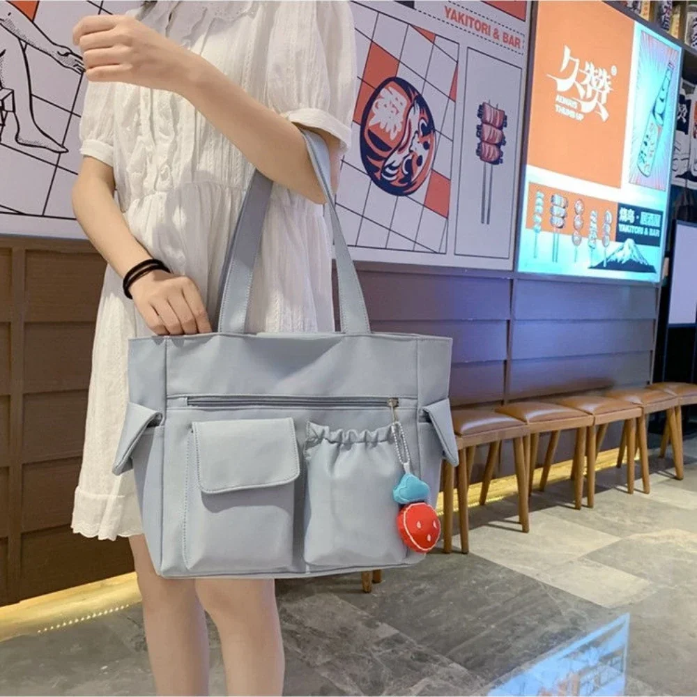 Bag Women Messenger Bag Preppy Student Book Bag Nylon Shoulder Bags Commuter Handbag Women