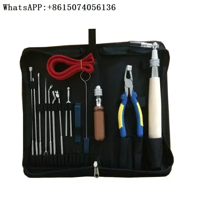

Piano tuning and maintenance kit tools tuning tools 15-piece set special tools for repairing and tuning.