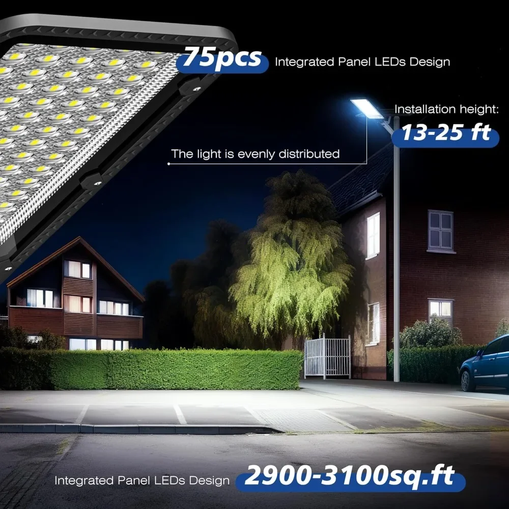 6500W Outdoor Solar Street Light, Solar Street Light From Dusk To Dawn, Heavy-duty Split Type LED Solar Street Light