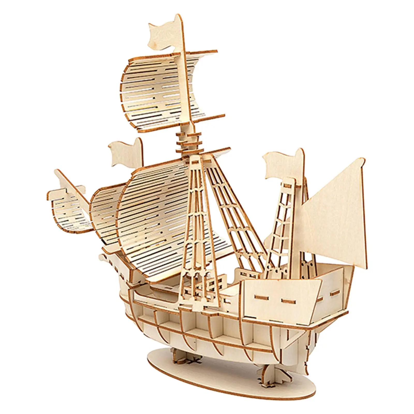 

3D деревянная головоломка, интерактивная игрушка, штабелируемые блоки, легко собрать, строительные наборы для парусника для друзей, подростков, детей, рождественские подарки