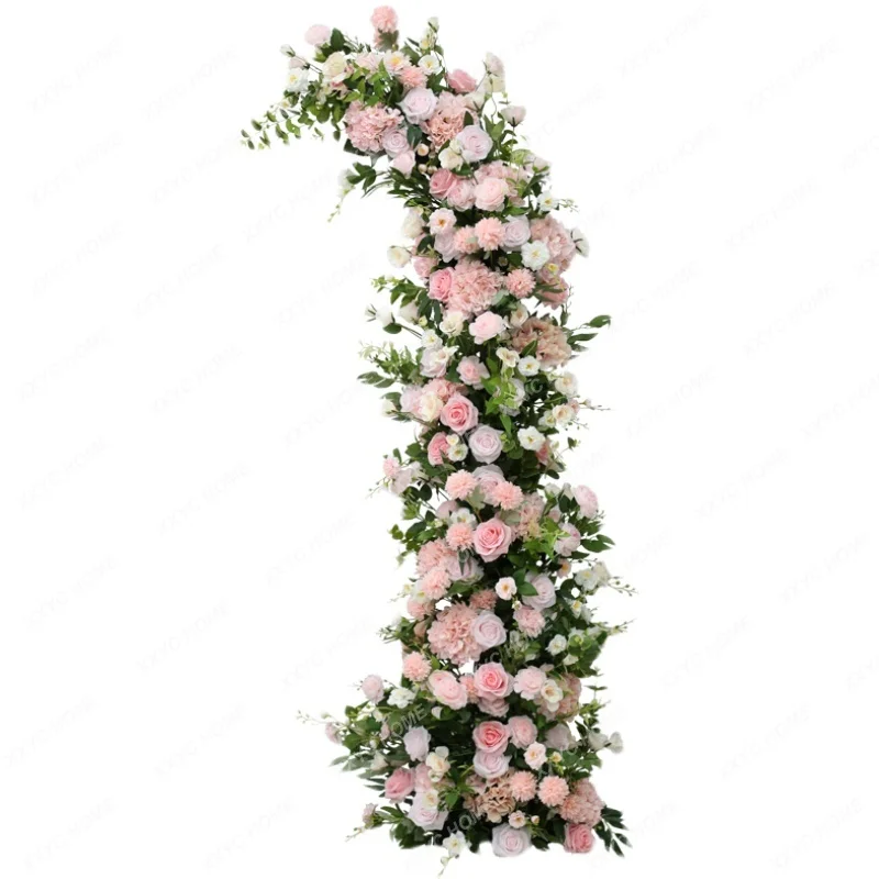 

Wedding Welcome Arrangement Floral Set Arch Floor Flower Pile Road Lead Flower Guide Board Flowers