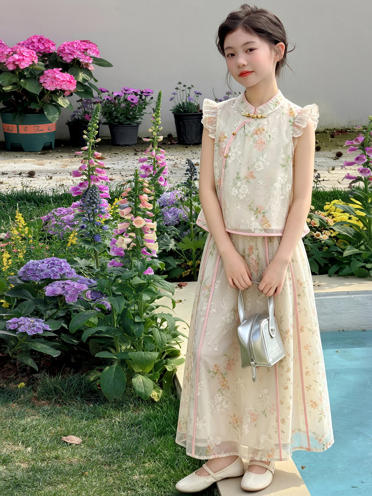 girls'-summer-new-chinese-style-hanfu-costume-set-performance-clothes-national-trend-tang-suit-children's-wear-cotton-blend