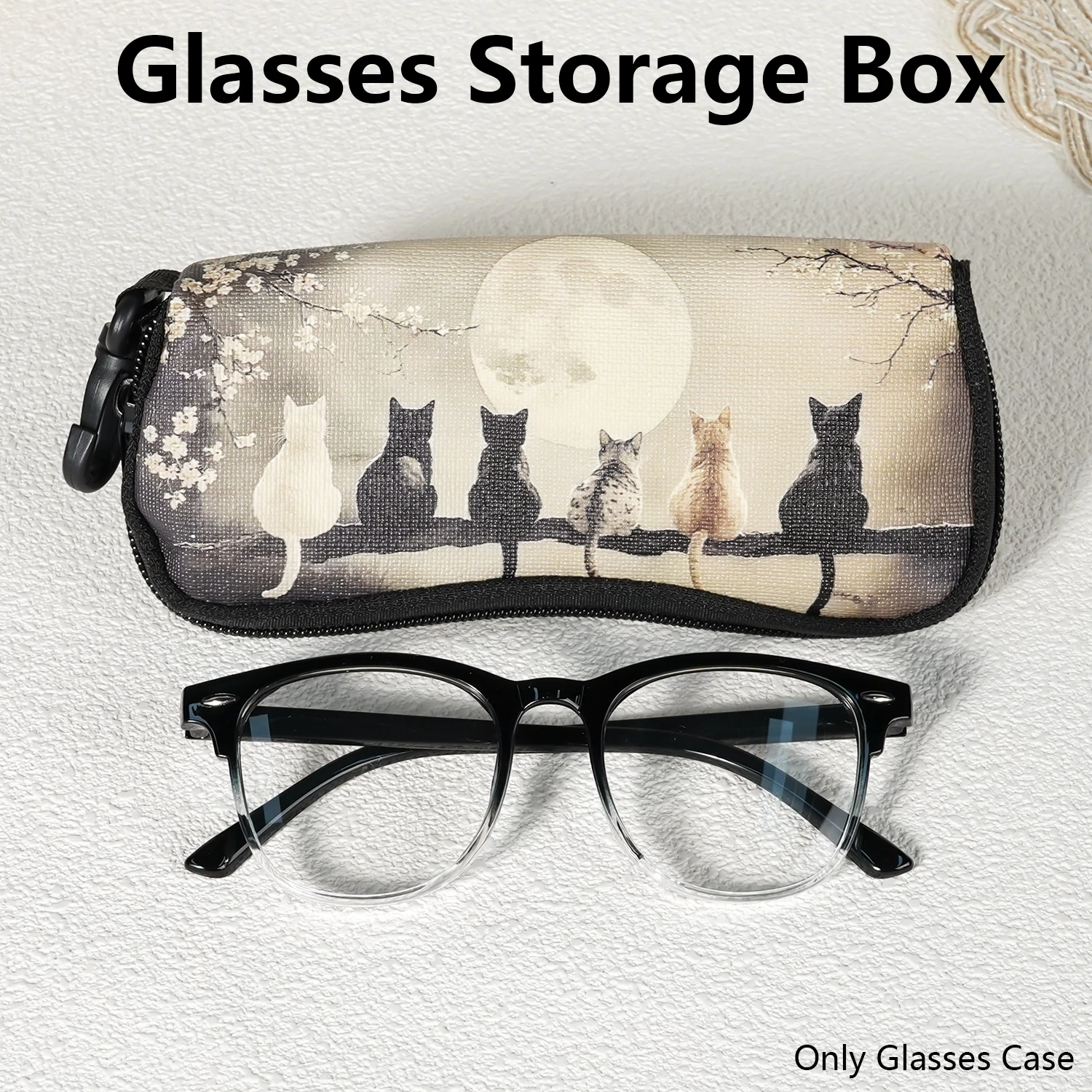 Glasses case Fashion Glasses case PU soft bag texture portable frosted leather glasses case fashion Fashion Glasses special case