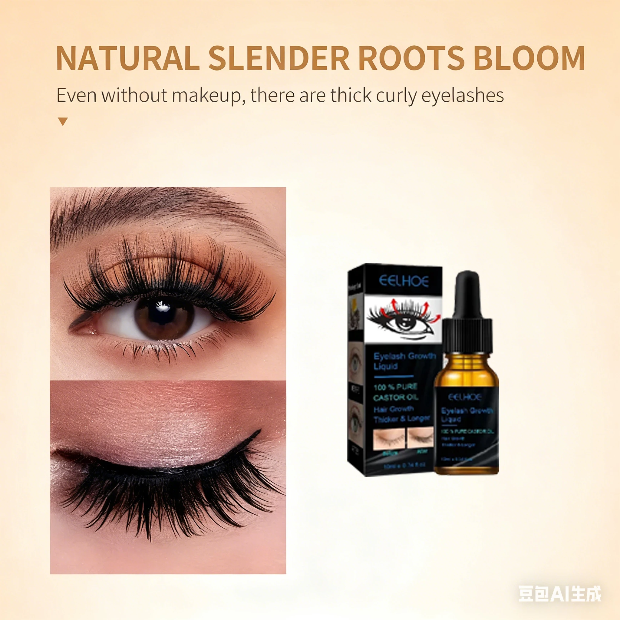 Fast Eyelash Growth Serum 7 Days Natural Eyelash Enhancer Longer Fuller Thicker Curling Lash Treatment Eye Care Products Makeup