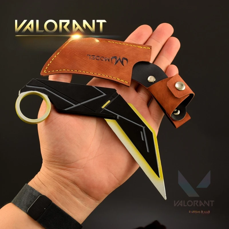 17cm novo jogo valorant faca de garra periférica modelo de metal armas e adereços armas e adereços meninos presentes do festival de aniversário brinquedos