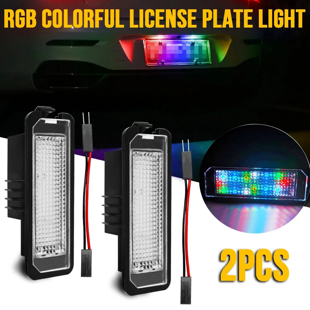 For Volkswagen VW Phaeton Polo/Derby 2000~2024 Car License Number Plate Lamps Direct Replacement Rear License Lights Accessories